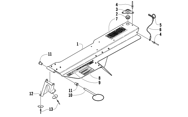 Parts Diagram for Arctic Cat 2005 T660 TURBO TOURING SNOWMOBILE BELT GUARD ASSEMBLY