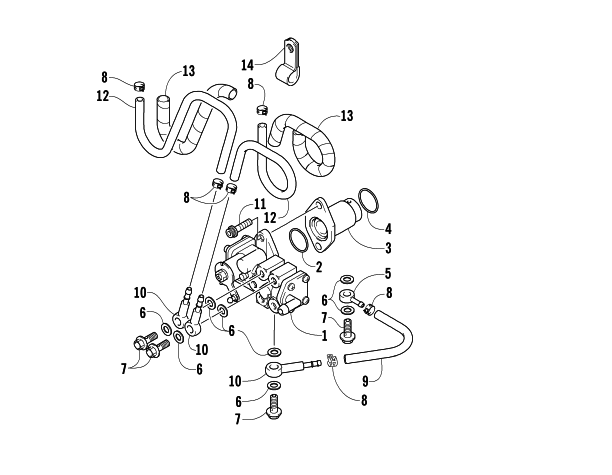 Parts Diagram for Arctic Cat 2005 M6 EFI 153 SNOWMOBILE OIL PUMP