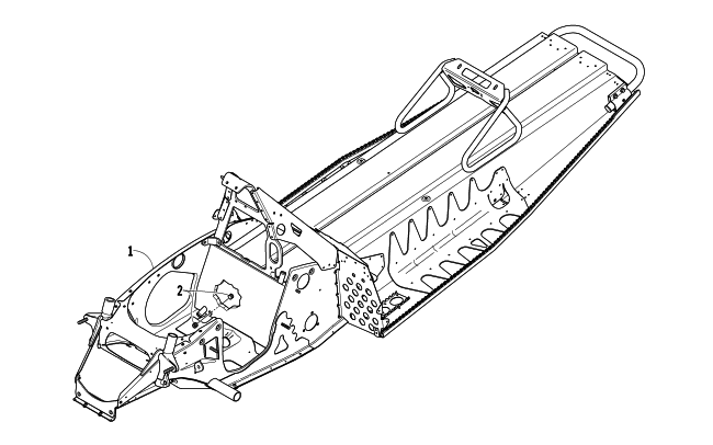 Parts Diagram for Arctic Cat 2005 AC 440 SNO PRO SNOWMOBILE COMPLETE CHASSIS