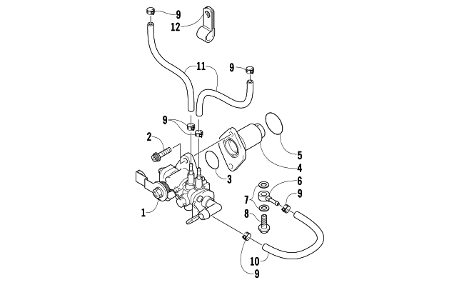 Parts Diagram for Arctic Cat 2005 M5 141 SNOWMOBILE OIL PUMP