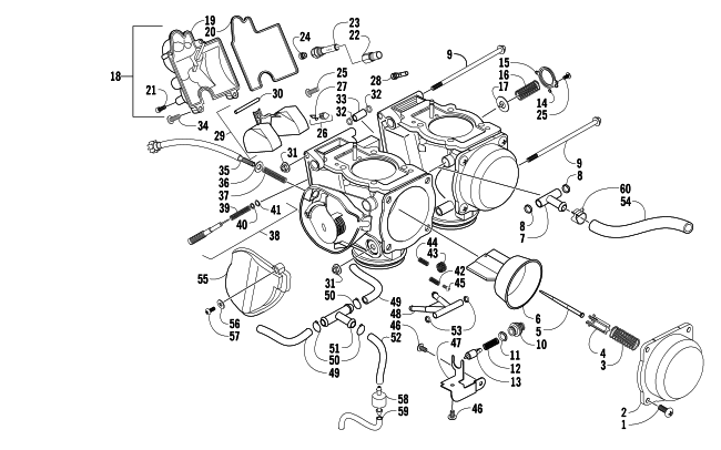 Parts Diagram for Arctic Cat 2004 650 V-2 4X4 FIS MRP CA ATV CARBURETOR