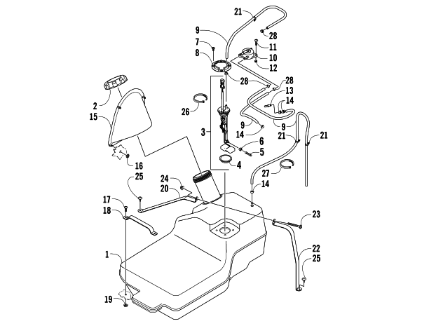 Parts Diagram for Arctic Cat 2006 PROWLER XT 650 H1 AUTOMATIC 4X4 ATV GAS TANK ASSEMBLY