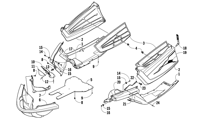 Parts Diagram for Arctic Cat 2006 M7 EFI 153 WEST YELLOWSTONE SNOWMOBILE BELLY PAN ASSEMBLY