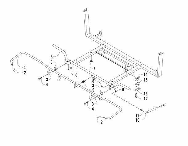 Parts Diagram for Arctic Cat 2006 PROWLER XT 650 H1 AUTOMATIC 4X4 ATV TILT FRAME ASSEMBLY