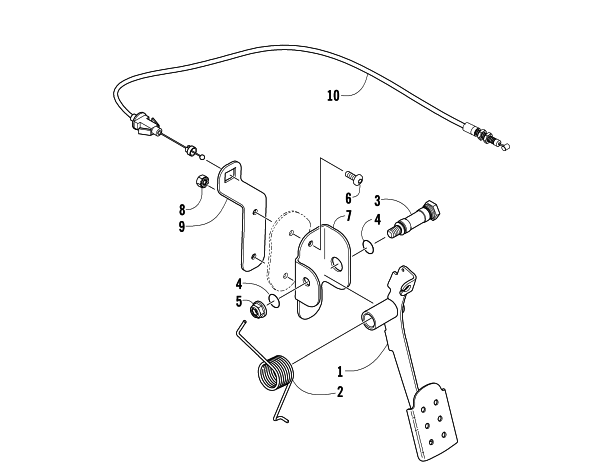 Parts Diagram for Arctic Cat 2007 PROWLER XT 650 H1 AUTOMATIC 4X4 ATV ACCELERATOR ASSEMBLY