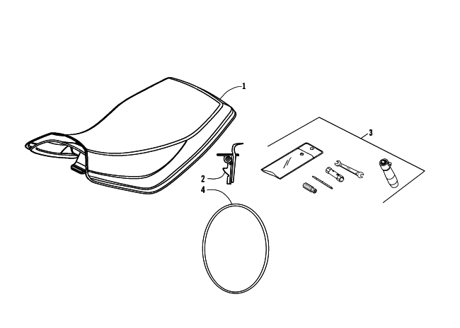 Parts Diagram for Arctic Cat 2007 250 UTILITY ATV SEAT ASSEMBLY