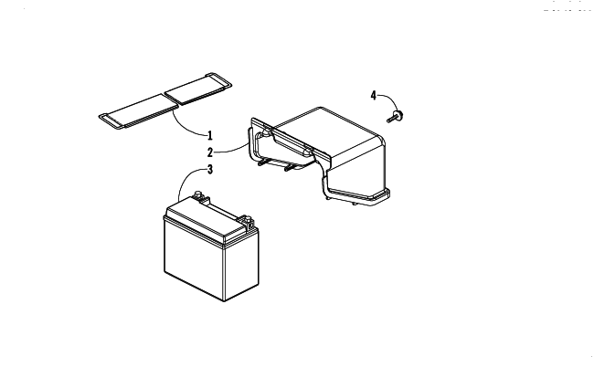 Parts Diagram for Arctic Cat 2010 300 2X4 UTILITY ATV BATTERY ASSEMBLY