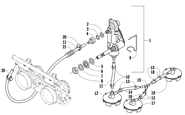 Parts Diagram for Arctic Cat 2006 CROSSFIRE 600 EFI SNOWMOBILE FUEL PUMP ASSEMBLY