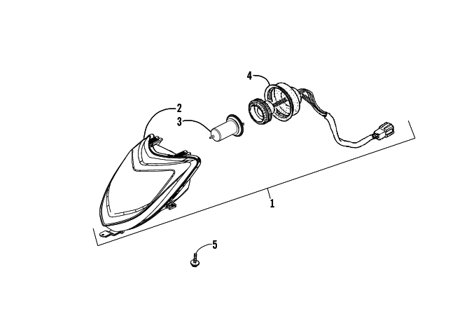Parts Diagram for Arctic Cat 2008 250 DVX ATV HEADLIGHT ASSEMBLY