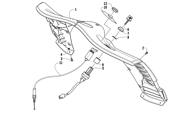 Parts Diagram for Arctic Cat 2006 M7 153 CT SNOWMOBILE CONSOLE AND SWITCH ASSEMBLY