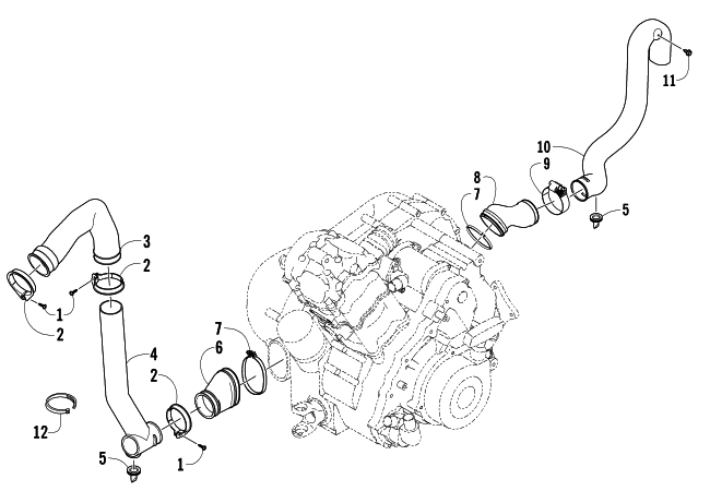 Parts Diagram for Arctic Cat 2006 400 AUTOMATIC TRANSMISSION 4X4 TRV ATV CASE/BELT COOLING ASSEMBLY
