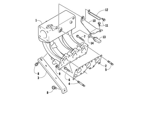 Parts Diagram for Arctic Cat 2007 BEARCAT WIDE TRACK TURBO SNOWMOBILE INTAKE MANIFOLD ASSEMBLY
