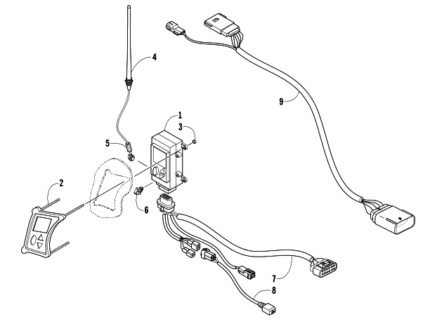 Parts Diagram for Arctic Cat 2006 T660 TURBO TRAIL LE SNOWMOBILE RADIO AND WIRING ASSEMBLIES