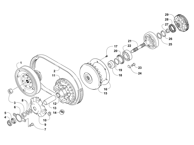 Parts Diagram for Arctic Cat 2006 PROWLER XT 650 H1 AUTOMATIC 4X4 ATV TRANSMISSION ASSEMBLY
