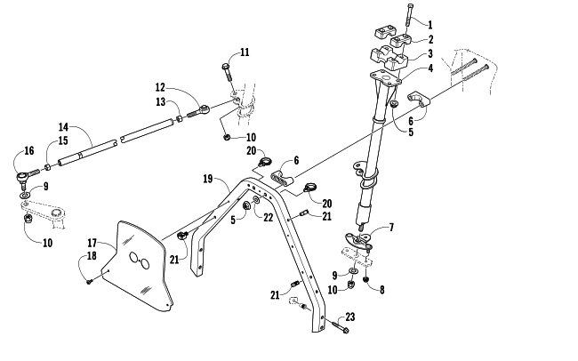 Parts Diagram for Arctic Cat 2006 M5 EFI SNOWMOBILE STEERING POST ASSEMBLY