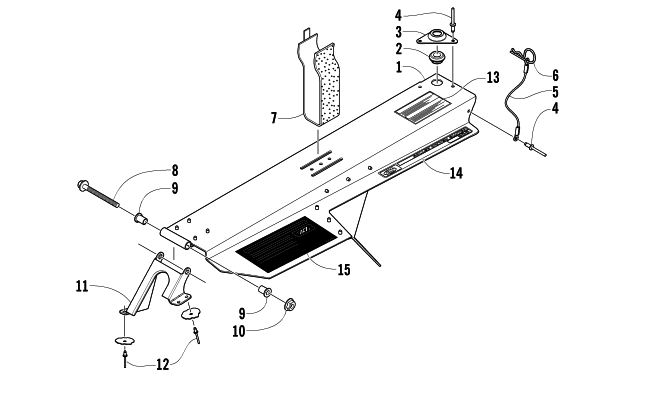 Parts Diagram for Arctic Cat 2006 ZR 900 EFI SNOWMOBILE BELT GUARD ASSEMBLY