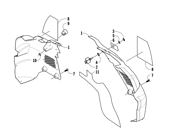 Parts Diagram for Arctic Cat 2006 AC 440 SNO PRO SNOWMOBILE CONSOLE AND SWITCH ASSEMBLY