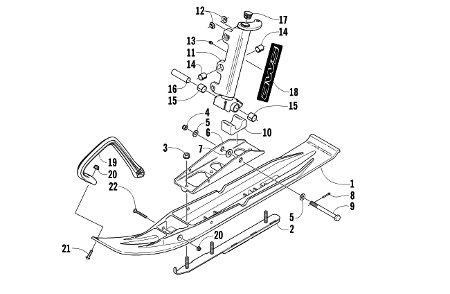 Parts Diagram for Arctic Cat 2006 T660 TURBO ST SNOWMOBILE SKI AND SPINDLE ASSEMBLY