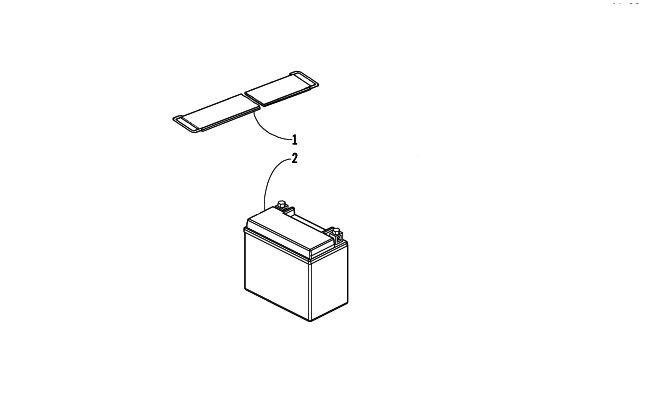 Parts Diagram for Arctic Cat 2008 250 DVX ATV BATTERY ASSEMBLY