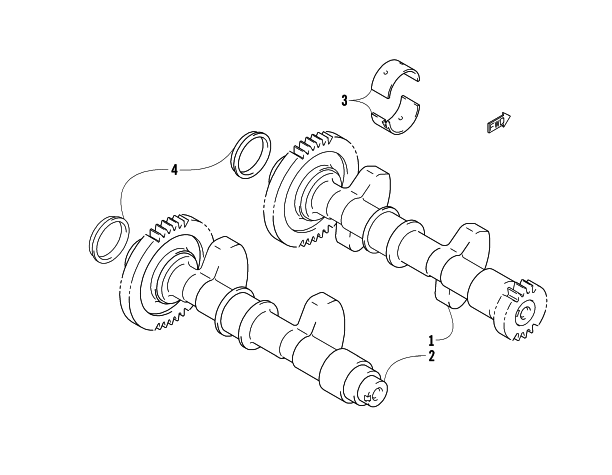 Parts Diagram for Arctic Cat 2009 Z1 TURBO LXR SNOWMOBILE CRANK BALANCER ASSEMBLY