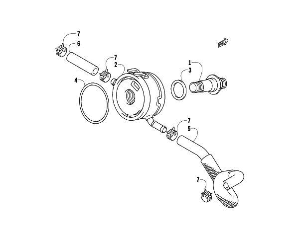 Parts Diagram for Arctic Cat 2013 XF 1100 SNO PRO LTD SNOWMOBILE OIL COOLER ASSEMBLY