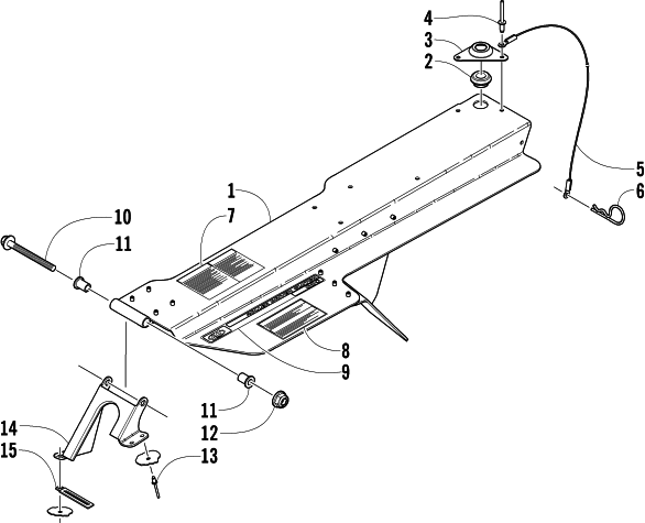 Parts Diagram for Arctic Cat 2007 Z 570 LX SNOWMOBILE BELT GUARD ASSEMBLY