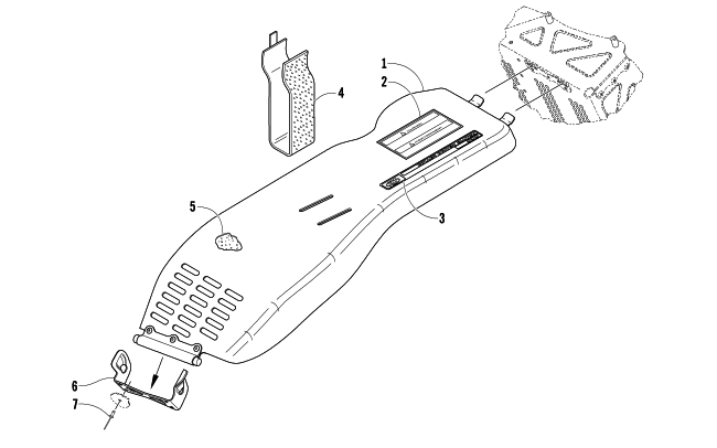 Parts Diagram for Arctic Cat 2008 M1000 EFI 153 SNO PRO SNOWMOBILE BELT GUARD ASSEMBLY
