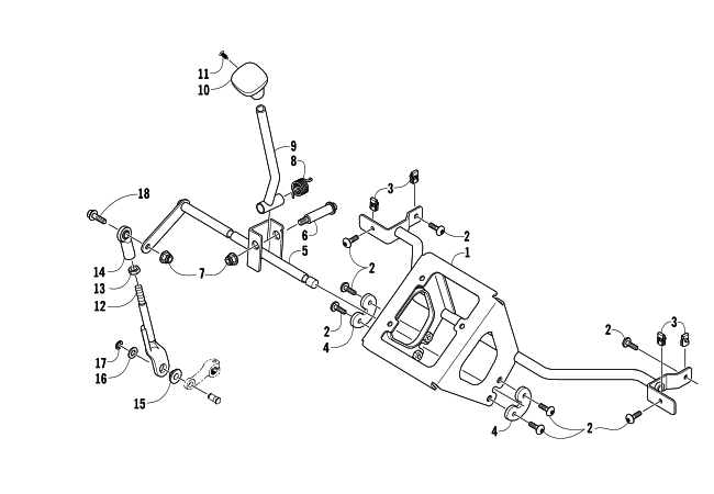 Parts Diagram for Arctic Cat 2007 PROWLER 650 H1 AUTOMATIC 4X4 ATV SHIFTING ASSEMBLY