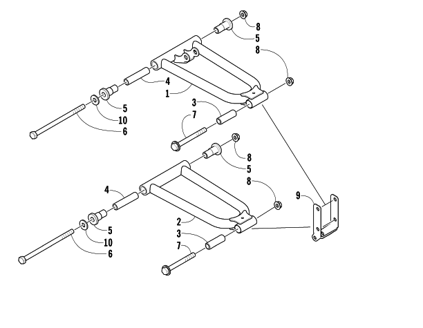 Parts Diagram for Arctic Cat 2013 AC SNO PRO 120 SNOWMOBILE A-ARM ASSEMBLY