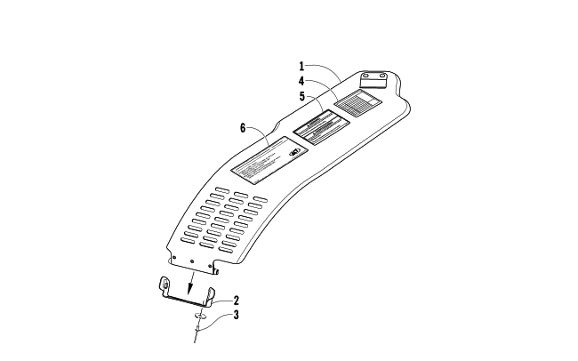 Parts Diagram for Arctic Cat 2007 F5 EFI SNOWMOBILE BELT GUARD ASSEMBLY