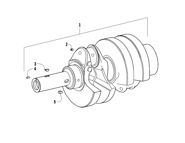 Parts Diagram for Arctic Cat 2008 700 AUTOMATIC TRANSMISSION 4X4 DIESEL ATV CRANKSHAFT ASSEMBLY
