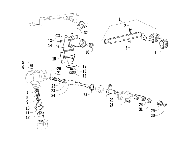 Parts Diagram for Arctic Cat 2014 700 DIESEL ATV FUEL SYSTEM INJECTION PUMP ASSEMBLY