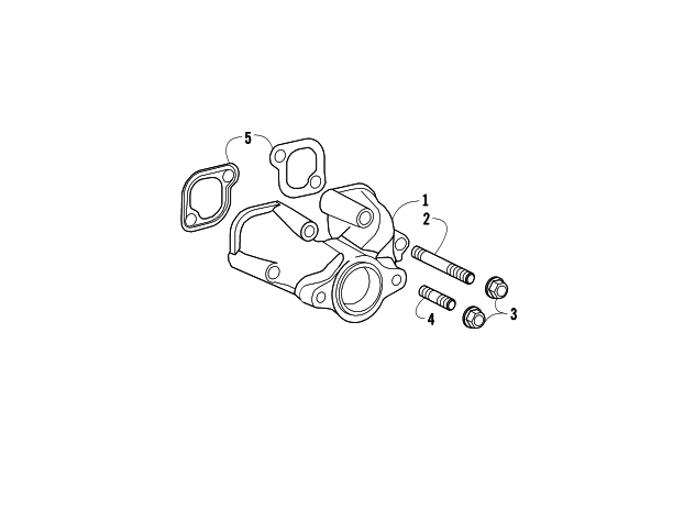 Parts Diagram for Arctic Cat 2014 700 DIESEL ATV EXHAUST MANIFOLD ASSEMBLY