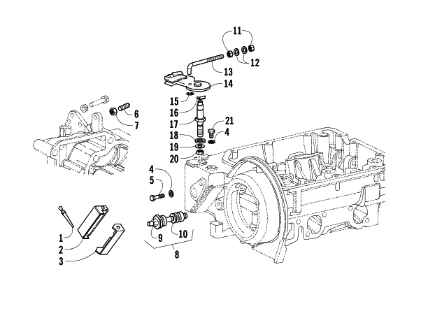 Parts Diagram for Arctic Cat 2011 700 DIESEL ATV THROTTLE CONTROL AND LOCKED TORQUE DEVICE ASSEMBLIES