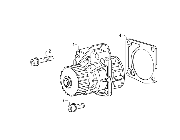 Parts Diagram for Arctic Cat 2008 700 AUTOMATIC TRANSMISSION 4X4 DIESEL ATV WATER PUMP ASSEMBLY