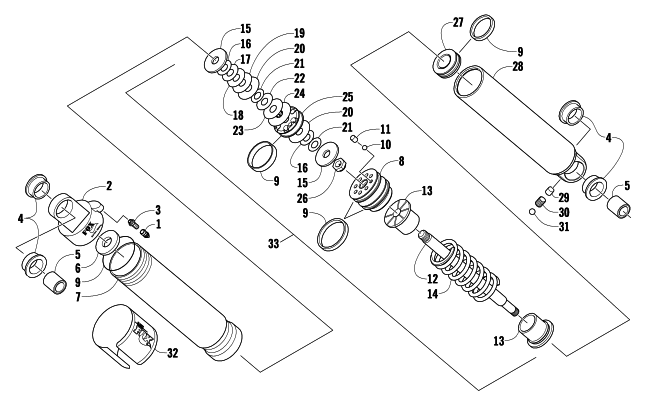 Parts Diagram for Arctic Cat 2008 F1000 EFI SNO PRO SNOWMOBILE FRONT SUSPENSION SHOCK ABSORBER