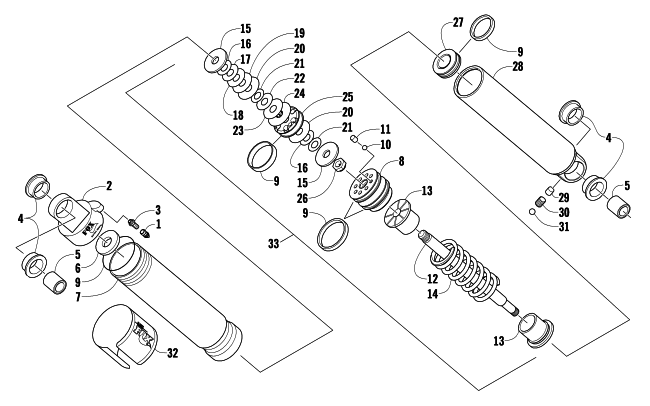 Parts Diagram for Arctic Cat 2008 JAGUAR Z1 1100 EFI SNO PRO SNOWMOBILE FRONT SUSPENSION SHOCK ABSORBER