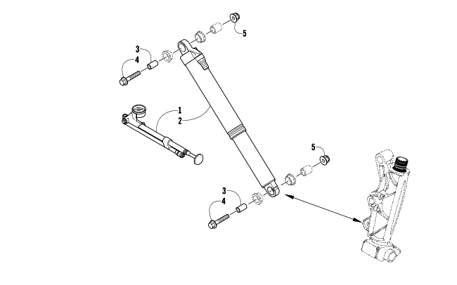 Parts Diagram for Arctic Cat 2011 Z1 TURBO SNO PRO SNOWMOBILE FRONT SUSPENSION SHOCK ABSORBER ASSEMBLY