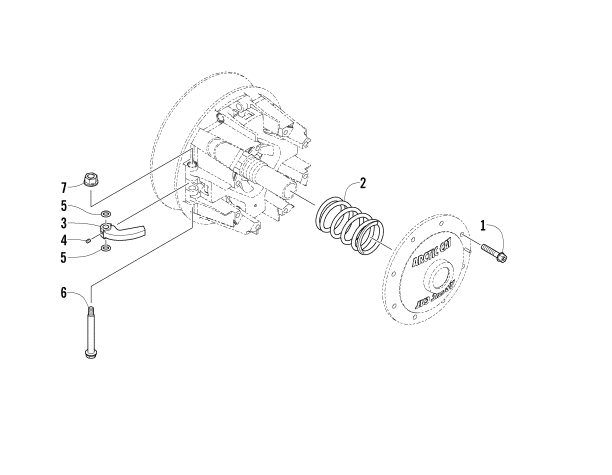 Parts Diagram for Arctic Cat 2007 F1000 EFI SNOWMOBILE DRIVE CLUTCH