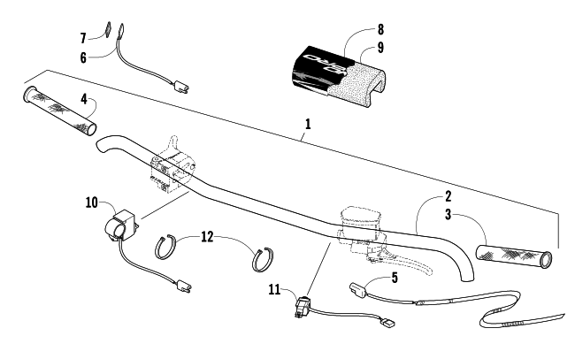 Parts Diagram for Arctic Cat 2007 AC 600 MODIFIED SNO PRO SNOWMOBILE HANDLEBAR ASSEMBLY