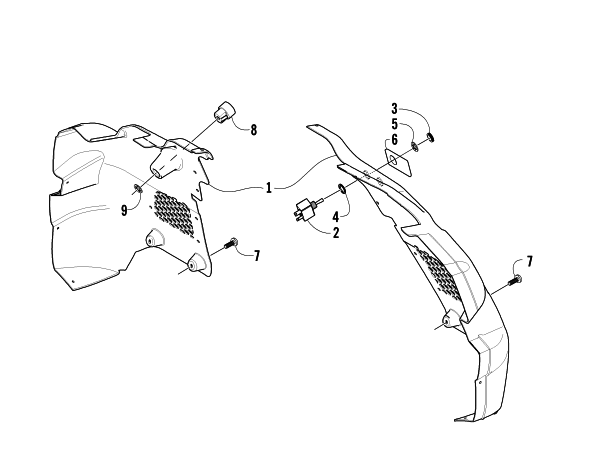 Parts Diagram for Arctic Cat 2007 AC 600 MODIFIED SNO PRO SNOWMOBILE CONSOLE AND SWITCH ASSEMBLY