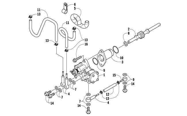 Parts Diagram for Arctic Cat 2007 F8 EFI LXR SNOWMOBILE OIL PUMP