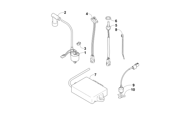 Parts Diagram for Arctic Cat 2017 M 8000 MOUNTAIN CAT 162 EARLY BUILD SNOWMOBILE ELECTRICAL