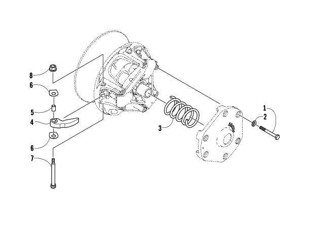 Parts Diagram for Arctic Cat 2010 600 SNO PRO CROSS COUNTRY SNOWMOBILE DRIVE CLUTCH