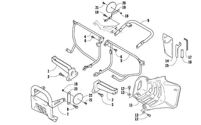Parts Diagram for Arctic Cat 2007 400 DVX LIMITED EDITION ATV FOOTREST ASSEMBLY