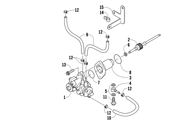Parts Diagram for Arctic Cat 2011 F5 LXR SNOWMOBILE OIL PUMP