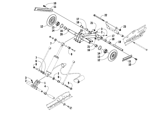 Parts Diagram for Arctic Cat 2006 AC 440 SNO PRO SNOWMOBILE REAR ARM KIT