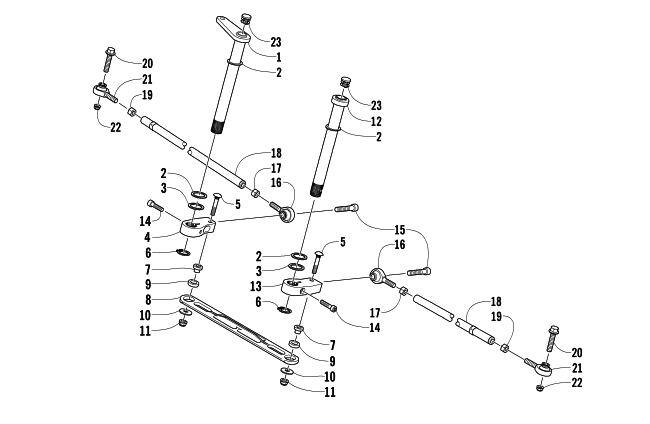 Parts Diagram for Arctic Cat 2008 CROSSFIRE 500 EFI SNOWMOBILE TIE ROD ASSEMBLY