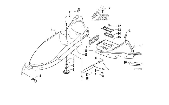 Parts Diagram for Arctic Cat 2008 M1000 EFI 153 SNOWMOBILE AIR INTAKE ASSEMBLY