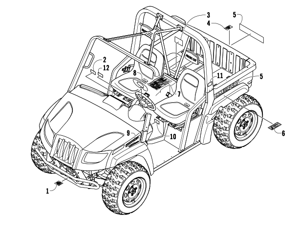 Parts Diagram for Arctic Cat 2008 PROWLER XT 650 H1 AUTOMATIC 4X4 ATV DECALS